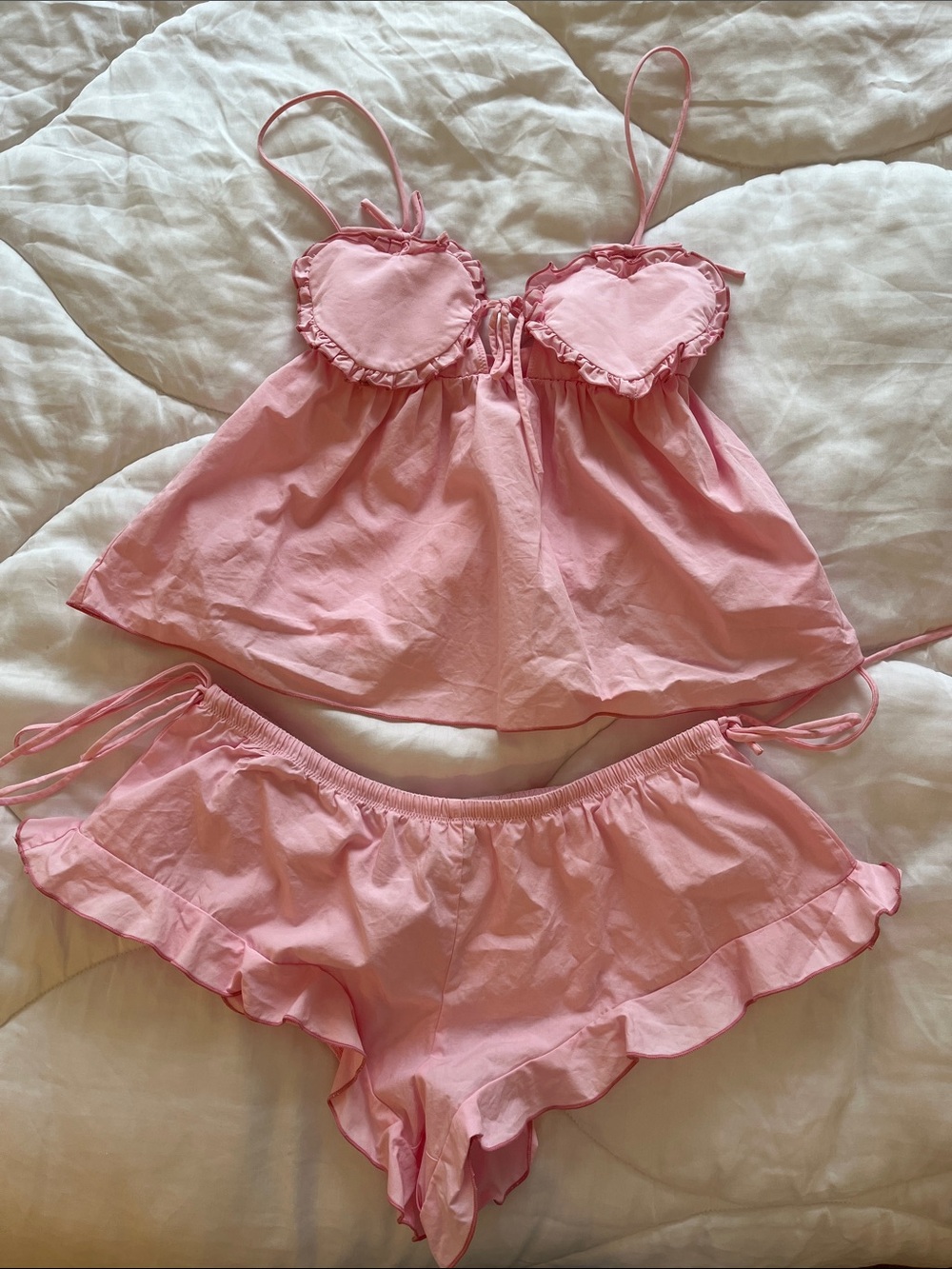 Wild Lovers Heart Cami Set NWOT